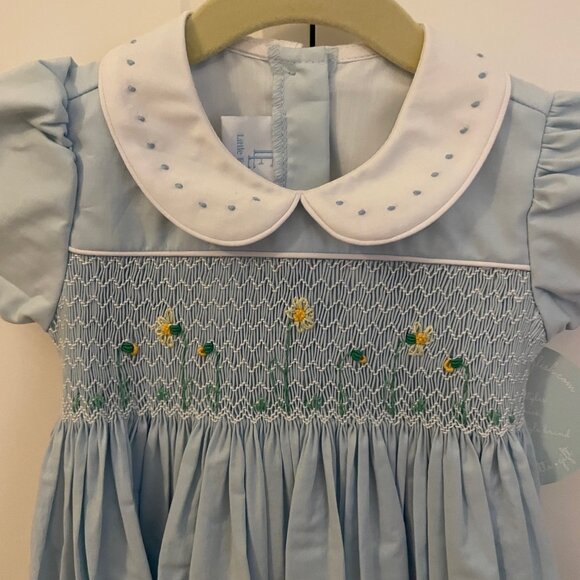 Little English Smocked Peter Pan Dress (NWT) - Picture 6 of 7